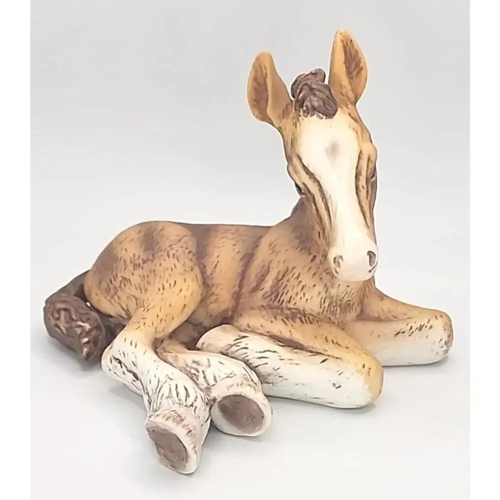 Vtg 1980 River Shore Porcelain Figurine Buddy the‎ Clydesdale Foal IB COA U238
